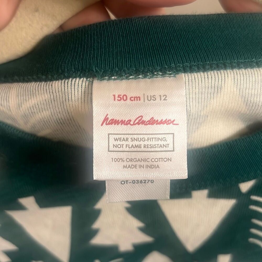 ✨Hanna Andersson Holiday HannaJams™ Pajama Sz 12 Top✨ - Picture 8 of 9